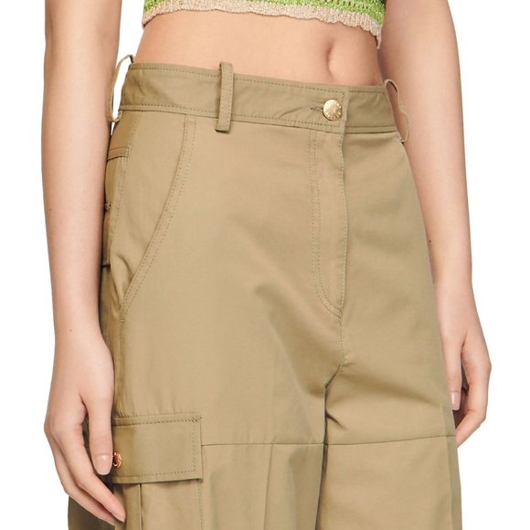 Sandro Popeye Wide Leg Cargo Pants - Picture 4 of 12